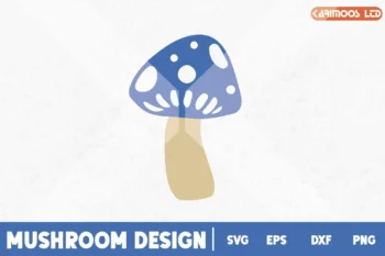 Bleu Mushroom svg image