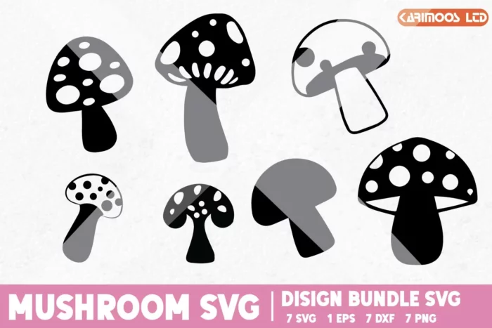 Design bundle Mushroom svg image 3