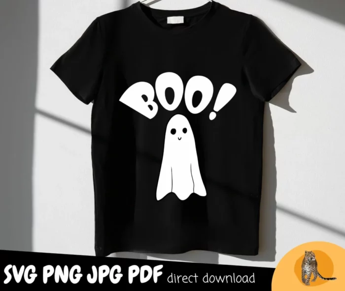 Boo SVG PNG, Cute Ghost svg image 4