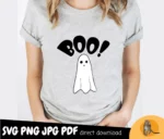 Boo SVG PNG, Cute Ghost svg image 7