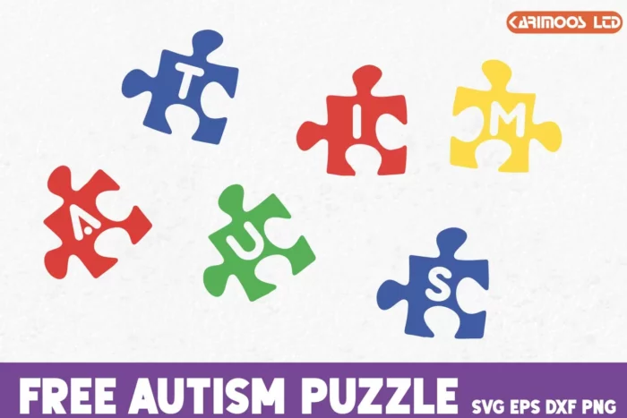 Autism Puzzle svg image 3