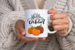 Hello October SVG PNG / Fall Sublimation svg png image 9