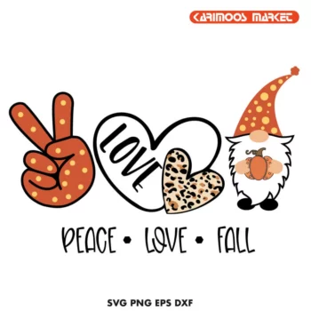 Peace love fall svg