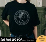 Queen Elizabeth II SVG PNG Shirt design image 7