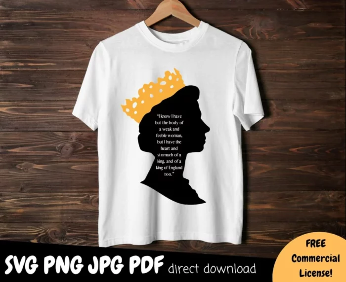 Queen Elizabeth Quote SVG PNG Printables image 4