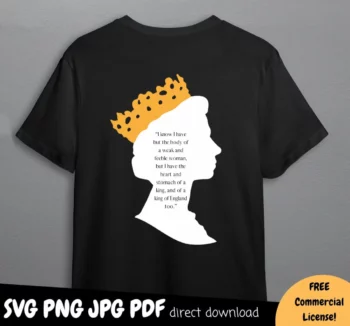 Queen Elizabeth Quote SVG PNG Printables