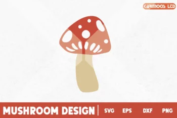 Red Mushroom svg image 3