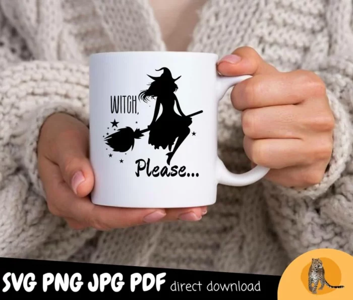 Witch Please SVG PNG, Halloween Witches Shirt image 6
