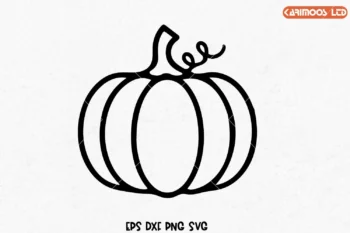 Pumpkin outline svg image