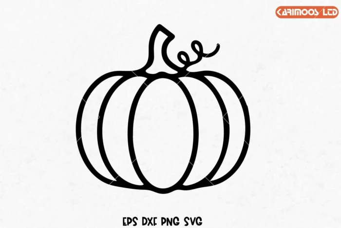 Pumpkin outline svg image 3