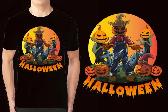 Halloween sublimation t-shirt design image 3